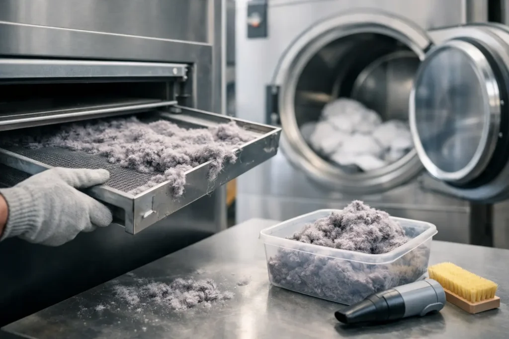 Industrial Tumble Dryer Lint Management Practices